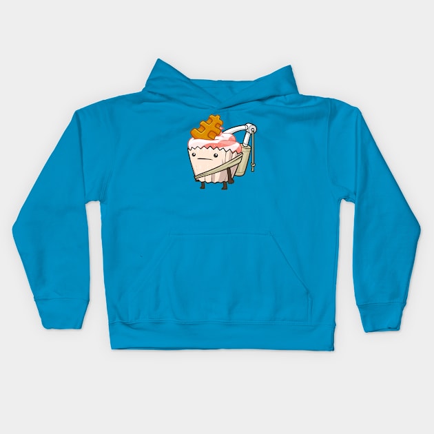 Gluten, the Cupcake Kids Hoodie by mercenary